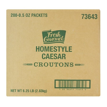 Fresh Gourmet Fresh Gourmet Homestyle Caesar Croutons .5 oz., PK200 73643
